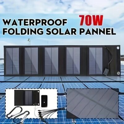 70W Opvouwbare Zonnepaneel 5V USB Draagbare Batterij Oplader - Afbeelding 2