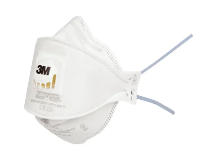 3M 9322 Aura FFP2 Wegwerpmasker met ventiel - Afbeelding 2