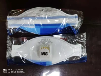 3M 9322 Aura FFP2 Wegwerpmasker met ventiel - Afbeelding 3