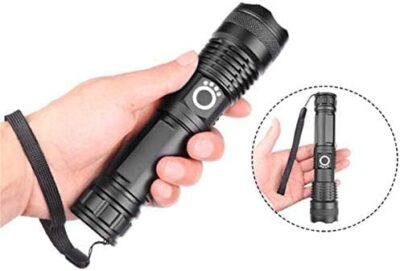 Krachtige LED Zaklamp Oplaadbare Tactische Lantaarn - Afbeelding 2