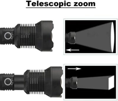 Krachtige LED Zaklamp Oplaadbare Tactische Lantaarn - Afbeelding 4