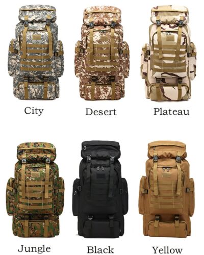 80L Outdoor Camouflage Rugzak - Afbeelding 2
