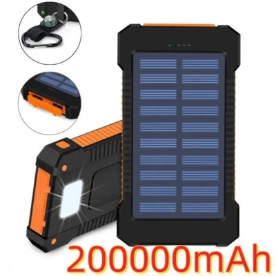 200000mAh Draagbare Zonne-Oplaadbare Powerbank
