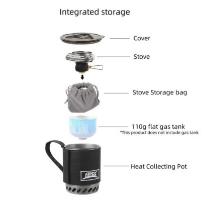 BRS 661 Jet Cooker Campingfornuis met warmtewisselaar - Afbeelding 4