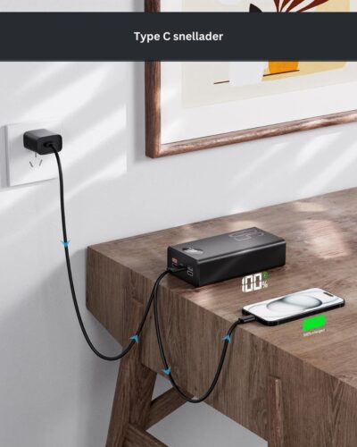 50000mAh Power Bank met 3 USB Poorten en LED Licht - Afbeelding 3