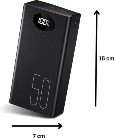 50000mAh Power Bank met 3 USB Poorten en LED Licht - Afbeelding 2