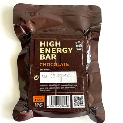 High Energy Bar Chocolade Smaak Overlevingsvoedsel - Afbeelding 2