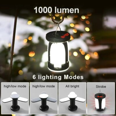 Oplaadbare Zonne-Lamp voor Camping - Afbeelding 2