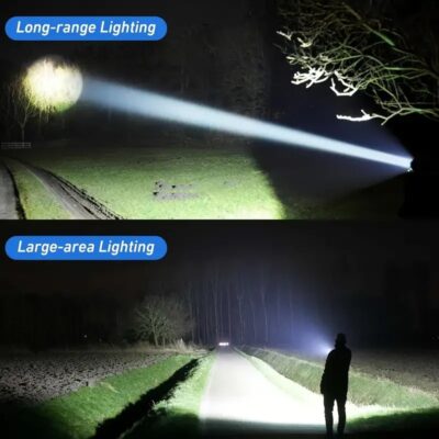 Draagbare Oplaadbare LED Zaklamp - Afbeelding 5