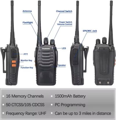 Baofeng BF-888S UHF-walkietalkie - Afbeelding 2