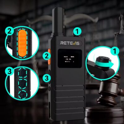 B63S Ultradunne portofoon met LCD - Afbeelding 4