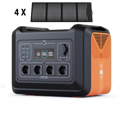 2400W Draagbare Generator met Zonnepanelen