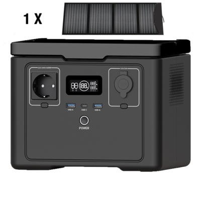 PRO 600W-512Wh Draagbare Generator met zonnepanelen